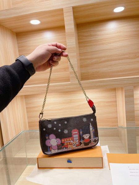 women designer clutch shoulder bags cowhide trim high handbags quality luxurys brown old flower coin purse mahjong bag with 2 strap
women designer clutch shoulder bags cowhide trim high handbags quality luxurys brown old flower coin purse mahjong bag with 2 strap