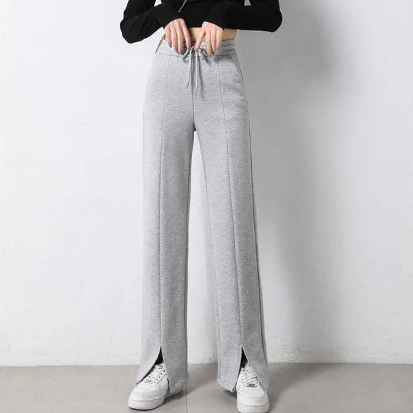women's pants & capris women flare vintage spring elastic high waist sports split casual korean street lady long trousers, Black;white
women's pants & capris women flare vintage spring elastic high waist sports split casual korean street lady long trousers, Black;white