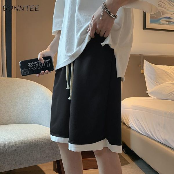 men's shorts men casual patchwork simple fitness sweatshorts summer breathable knee length trousers harajuku loose streetwear teenager, White;black
men's shorts men casual patchwork simple fitness sweatshorts summer breathable knee length trousers harajuku loose streetwear teenager, White;black
