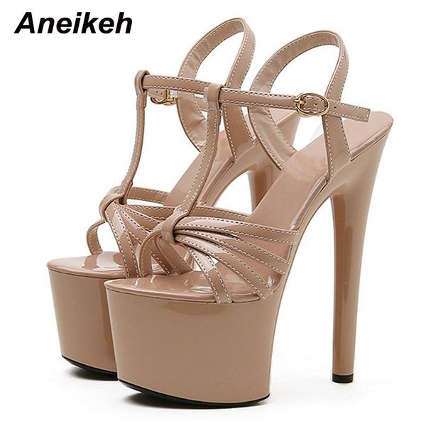 sandals aneikeh gladiator narrow band platform 2021 women high shoes summer 17.5cm stiletto heels wedding buckle strap, Black
sandals aneikeh gladiator narrow band platform 2021 women high shoes summer 17.5cm stiletto heels wedding buckle strap, Black