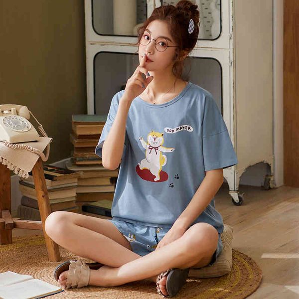 bzel spring ladies sleepwear sets blue pajamas lovely womens home wear soft cotton nightwear short sleeves pyjamas pijama -xxl, Black;red
bzel spring ladies sleepwear sets blue pajamas lovely womens home wear soft cotton nightwear short sleeves pyjamas pijama -xxl, Black;red