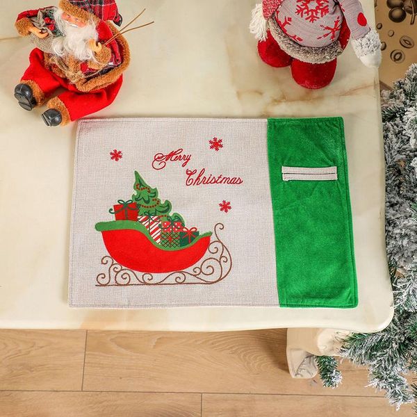 mats & pads christmas decoration american linen placemat individual tablecloth table decor for living room year
mats & pads christmas decoration american linen placemat individual tablecloth table decor for living room year