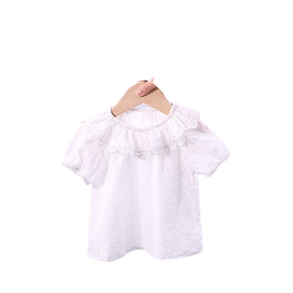 summer girls solid color and simple white for children shirt baby girl clothes kids blouse 210515, White;black
summer girls solid color and simple white for children shirt baby girl clothes kids blouse 210515, White;black