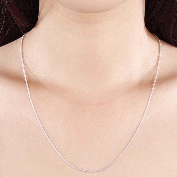 pendant necklaces 8 sizes diy snake chain necklace lobster clasps simple universal decoration jewelry accessories, Silver
pendant necklaces 8 sizes diy snake chain necklace lobster clasps simple universal decoration jewelry accessories, Silver