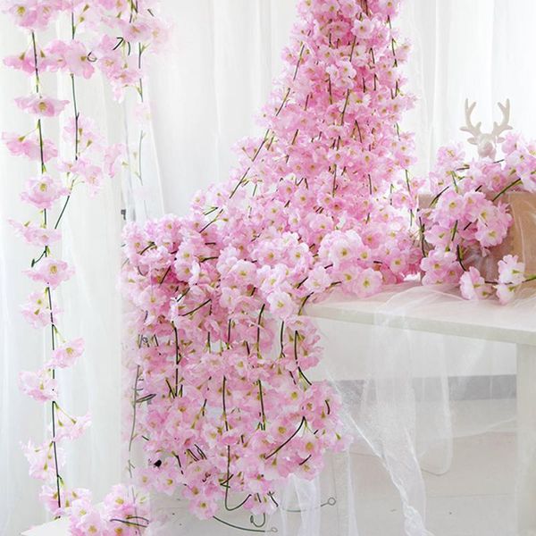 decorative flowers & wreaths 2m artificial sakura cherry rattan wedding arch decor vine home party silk ivy wall hanging garland wreath flow
decorative flowers & wreaths 2m artificial sakura cherry rattan wedding arch decor vine home party silk ivy wall hanging garland wreath flow