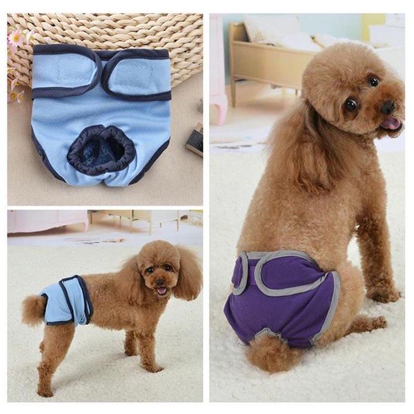 dog apparel pet physiological pants washable female cotton shorts diaper underwear for supplies xs-xl