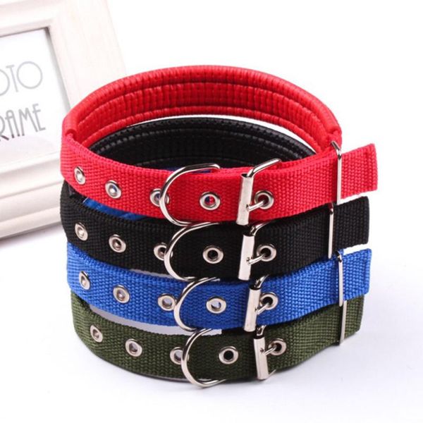 1pc comfortable adjustable nylon strap dog collar for small and big pet dogs collars 4 color red bule black green accessory & leashes
1pc comfortable adjustable nylon strap dog collar for small and big pet dogs collars 4 color red bule black green accessory & leashes