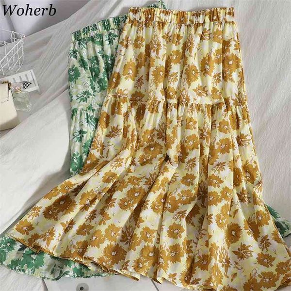 floral print long pleated skirt women fashion spring summer all match korean casual high waist female 210519, Black
floral print long pleated skirt women fashion spring summer all match korean casual high waist female 210519, Black