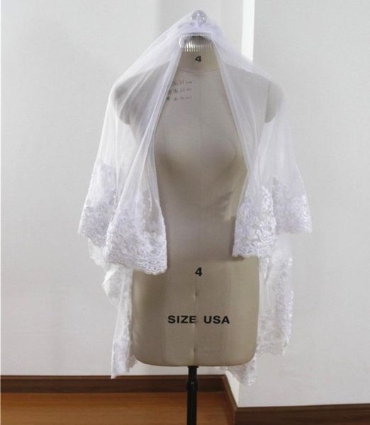 bridal veils 100% real po two layers wedding veil with comb lace edge appliqued cathedral white ivory custom made bv02, Black
bridal veils 100% real po two layers wedding veil with comb lace edge appliqued cathedral white ivory custom made bv02, Black