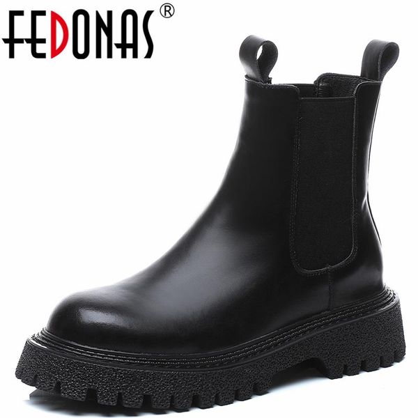boots fedonas brand basic platforms women ankle genuine leather concise leisure thick heels autumn winter working shoes woman, Black
boots fedonas brand basic platforms women ankle genuine leather concise leisure thick heels autumn winter working shoes woman, Black