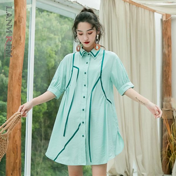 women green shirts short sleeve split side lapel single breasted loose fit female fashion tide summer 2h083 210507, White
women green shirts short sleeve split side lapel single breasted loose fit female fashion tide summer 2h083 210507, White