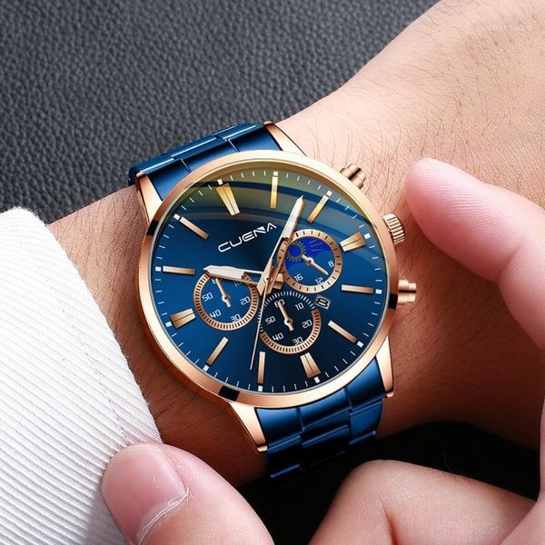 wristwatches 2021 watches luxury brand men business fashion stainless steel analog date sport quartz wrist watch relogio masculino, Slivery;brown
wristwatches 2021 watches luxury brand men business fashion stainless steel analog date sport quartz wrist watch relogio masculino, Slivery;brown