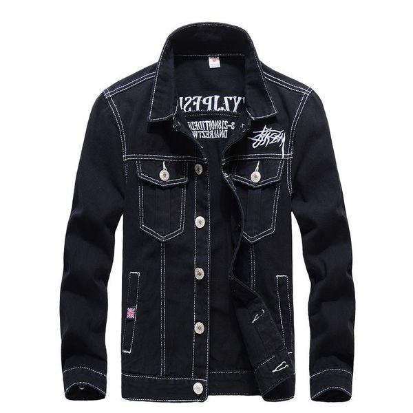 men's jackets kimsere mens casual classic jean black denim jacket outerwear 4 pocket turn down collar embroidered, Black;brown
men's jackets kimsere mens casual classic jean black denim jacket outerwear 4 pocket turn down collar embroidered, Black;brown