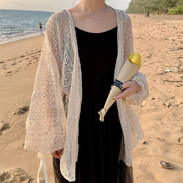 women's jackets 2021 fashion temperament casual spring and summer large size lace cardigan thin outer wear jacket, Black;brown
women's jackets 2021 fashion temperament casual spring and summer large size lace cardigan thin outer wear jacket, Black;brown