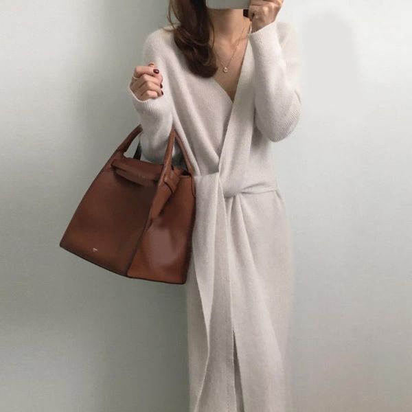 casual dresses women v-neck cross strap bottoming knit dress knitted collar long sleeve bandage autumn winter outerwear dresse, Black;gray
casual dresses women v-neck cross strap bottoming knit dress knitted collar long sleeve bandage autumn winter outerwear dresse, Black;gray
