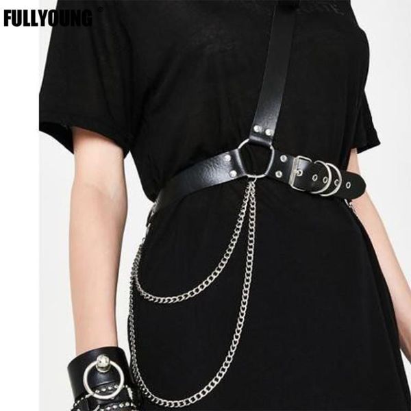 belts gothic handmade pu leather harness fashion faux vest chest metal chain body strap waist belt cincher harajuku, Black;brown
belts gothic handmade pu leather harness fashion faux vest chest metal chain body strap waist belt cincher harajuku, Black;brown