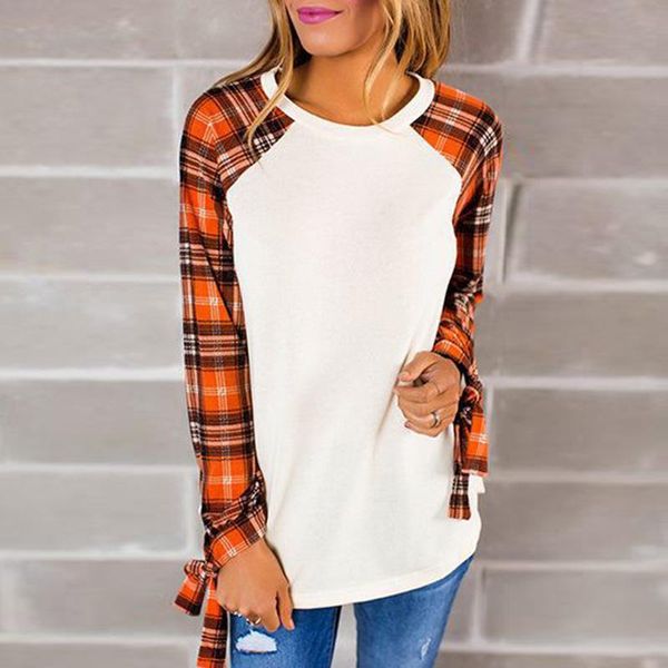 women's t-shirt loose t-shirts women jumpers ladies long sleeve casual wear woman pullovers o-neck female plaid oversized tee shirts c, White
women's t-shirt loose t-shirts women jumpers ladies long sleeve casual wear woman pullovers o-neck female plaid oversized tee shirts c, White