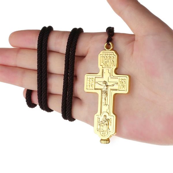 pendant necklaces holy russian eastern orthodox cross necklace virgin mary hold jesus rope chain women men prayer jewelry gift, Silver
pendant necklaces holy russian eastern orthodox cross necklace virgin mary hold jesus rope chain women men prayer jewelry gift, Silver