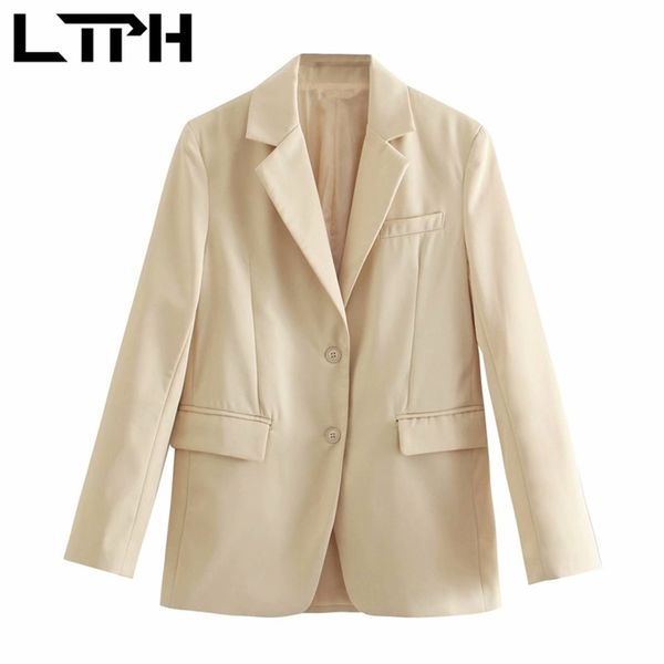 ltph fashion vintage women blazer simple casual loose blazers and jackets mid-length solid color lady suit coat spring 210423, White;black
ltph fashion vintage women blazer simple casual loose blazers and jackets mid-length solid color lady suit coat spring 210423, White;black