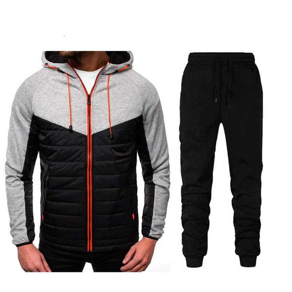 men's tracksuits men's hoodie patchwork jackets suit for sport zipper hooded male casual drawstring tracksuits+pants set 2021 winte, Gray
men's tracksuits men's hoodie patchwork jackets suit for sport zipper hooded male casual drawstring tracksuits+pants set 2021 winte, Gray