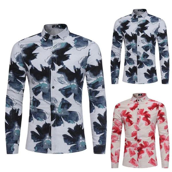 men's casual shirts men tie dye floral print long sleeve blouse button up tee collared fall plus size, White;black
men's casual shirts men tie dye floral print long sleeve blouse button up tee collared fall plus size, White;black