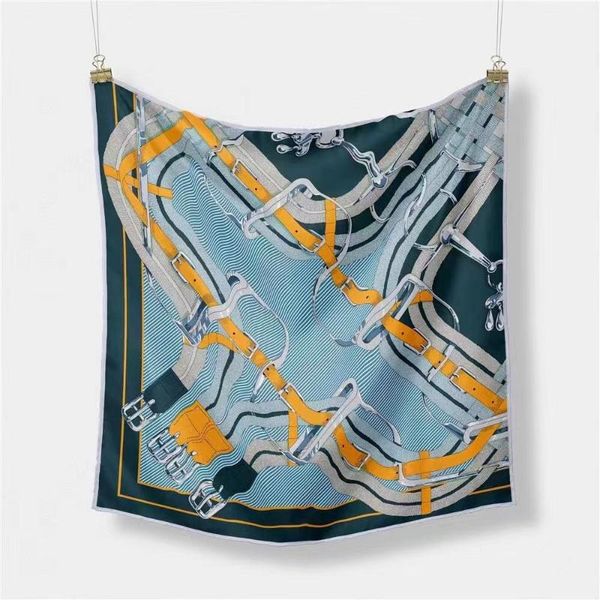 scarves 53x53cm twill silk women hand rolled square melt chain print small shawls wraps female fashion bandana hijab accessories, Blue;gray
scarves 53x53cm twill silk women hand rolled square melt chain print small shawls wraps female fashion bandana hijab accessories, Blue;gray