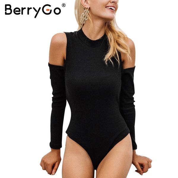 berrygo cold shoulder knitting bodysuit women elastic black long sleeve casual zipper winter jumpsuit romper 210513, Black;white
berrygo cold shoulder knitting bodysuit women elastic black long sleeve casual zipper winter jumpsuit romper 210513, Black;white