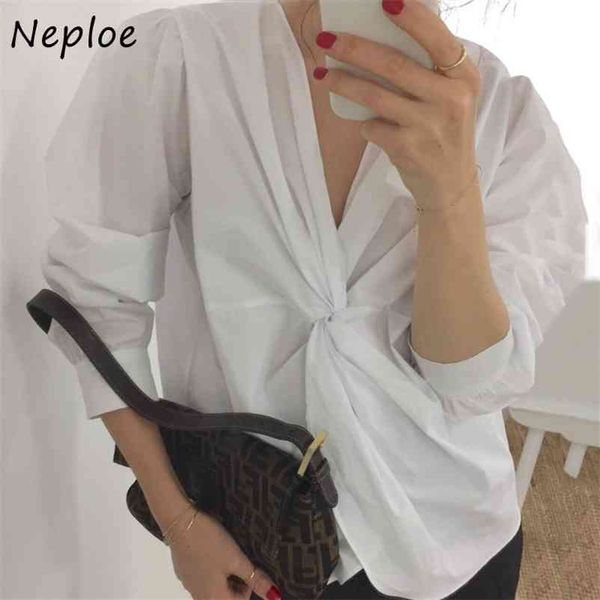 v neck tie design work style ol temperament blouse women pullover long sleeve solid blusas spring slim shirt 210422, White
v neck tie design work style ol temperament blouse women pullover long sleeve solid blusas spring slim shirt 210422, White