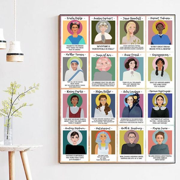 paintings mighty women in history poster wall decor art feminist canvas painting picture for living room home decoration no frame
paintings mighty women in history poster wall decor art feminist canvas painting picture for living room home decoration no frame
