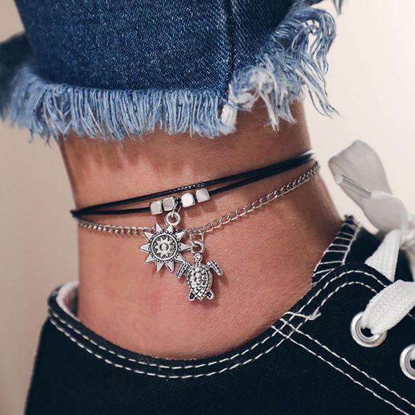anklets 2021 women's sun tortoise leisure unique vacation alloy chain accessories simple trendy, Red;blue
anklets 2021 women's sun tortoise leisure unique vacation alloy chain accessories simple trendy, Red;blue