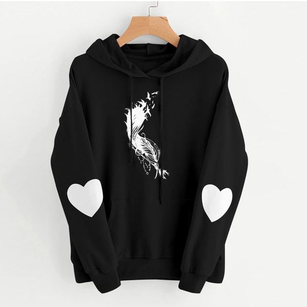 women's hoodies & sweatshirts hoodie sweatshirt for women long sleeve heart print cute jumper hooded female pullover fashion loose stre, Black
women's hoodies & sweatshirts hoodie sweatshirt for women long sleeve heart print cute jumper hooded female pullover fashion loose stre, Black