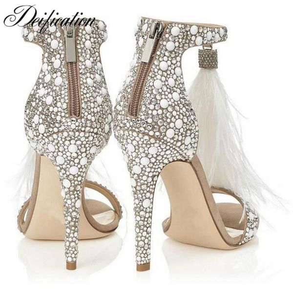 deification crystal embellished woman pumps feather tassel gladiator sandals women fashion ladies stiletto party wedding shoes dress, Black
deification crystal embellished woman pumps feather tassel gladiator sandals women fashion ladies stiletto party wedding shoes dress, Black
