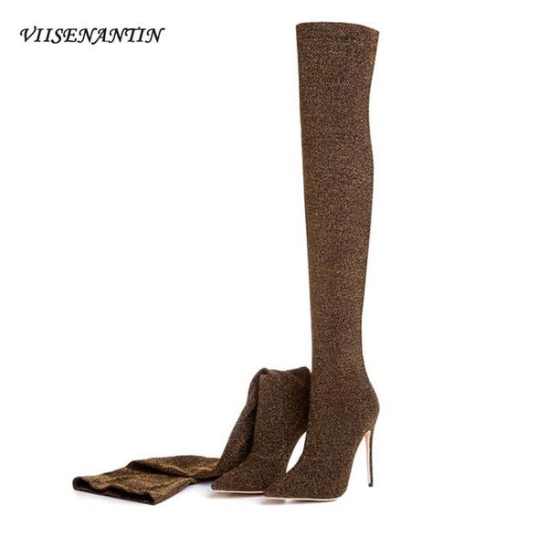 boots european and american pointed toe women's shoes over-the-knee slim stretch super high heel catwalk stiletto, Black
boots european and american pointed toe women's shoes over-the-knee slim stretch super high heel catwalk stiletto, Black