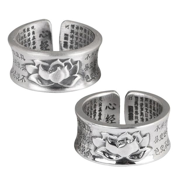 cluster rings s990 pure silver vintage thai craft ring opening six words heart sutra, Golden;silver
cluster rings s990 pure silver vintage thai craft ring opening six words heart sutra, Golden;silver