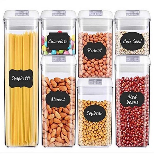 storage bottles & jars plastic container jar set kitchen sealed refrigerator cereal multigrain tank snack coffee boxes gift
storage bottles & jars plastic container jar set kitchen sealed refrigerator cereal multigrain tank snack coffee boxes gift