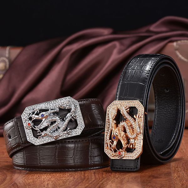 straight new crocodile leather business men's belt fashion versatile smooth buckle, Black;brown
straight new crocodile leather business men's belt fashion versatile smooth buckle, Black;brown