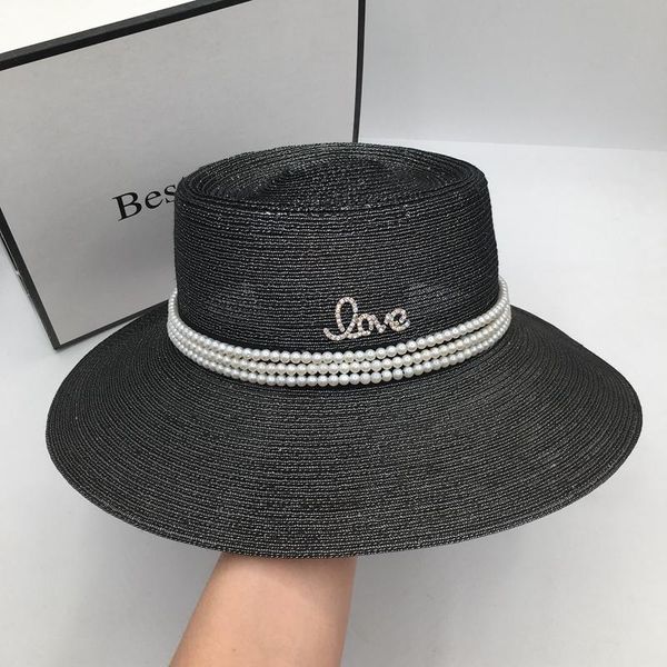 wide brim hats straw hat female summer sun block uv tide shading significantly french vintage pearl, Blue;gray
wide brim hats straw hat female summer sun block uv tide shading significantly french vintage pearl, Blue;gray