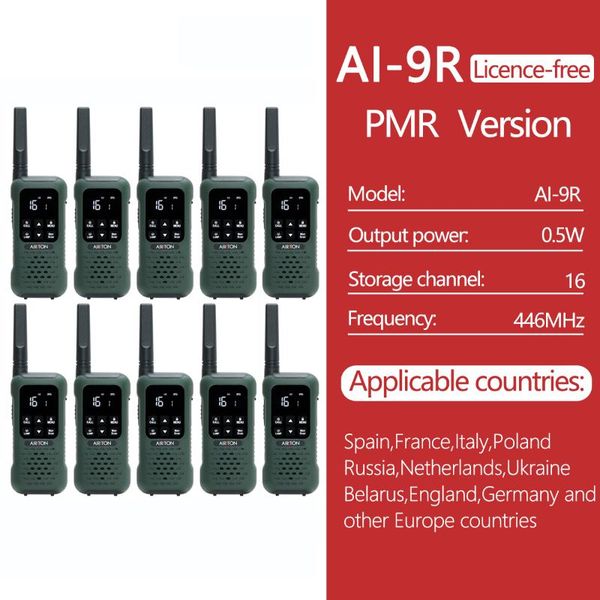 walkie talkie 10 pcs airiton ai-9r floating ip67 waterproof walkie-talkies for radio fishing kayak skiing portable two-way
walkie talkie 10 pcs airiton ai-9r floating ip67 waterproof walkie-talkies for radio fishing kayak skiing portable two-way