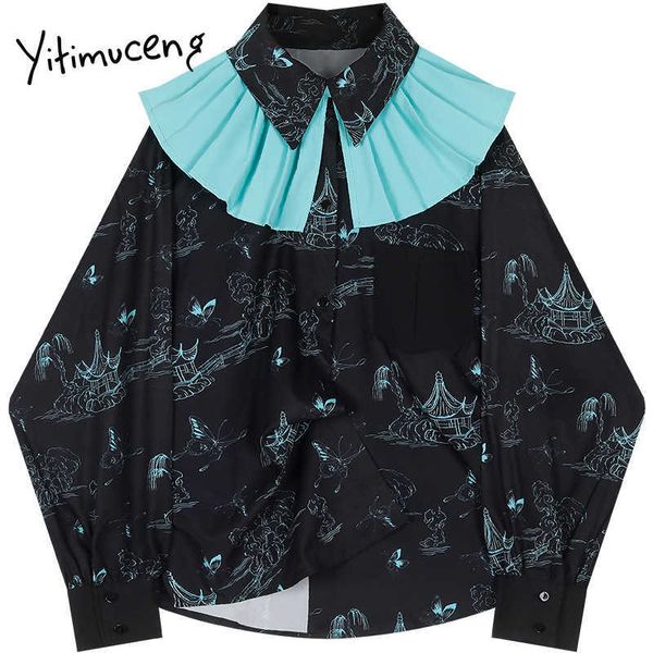 yitimuceng vintage print blouse women button shirts loose spring fashion clothes turn-down collar long sleeve casual 210601, White
yitimuceng vintage print blouse women button shirts loose spring fashion clothes turn-down collar long sleeve casual 210601, White