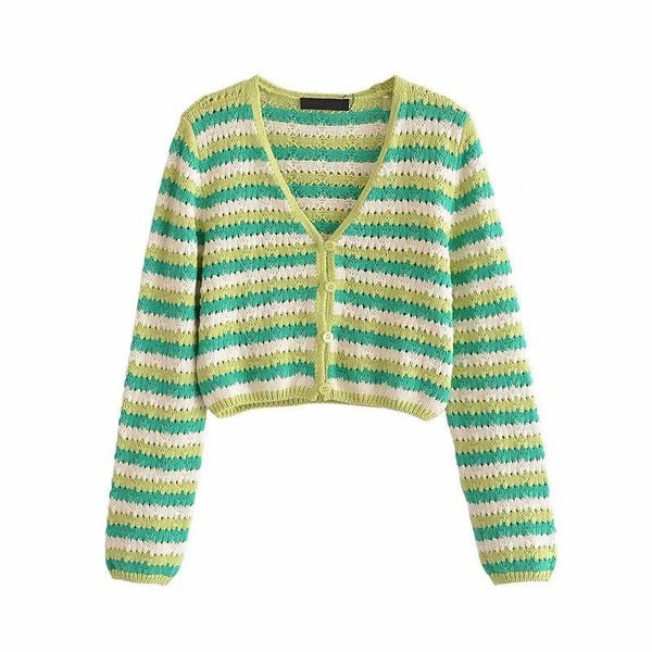 women's knits & tees yenkye fashion women striped knit cardigan outerwear female single breasted long sleeve v neck autumn crop top, White
women's knits & tees yenkye fashion women striped knit cardigan outerwear female single breasted long sleeve v neck autumn crop top, White