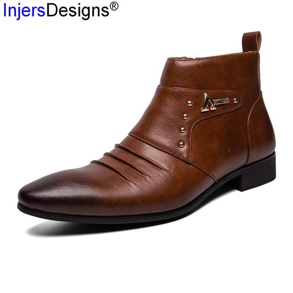 dress shoes fashion zip pointed toe business leather arrival high men party wedding zapatos de hombre, Black
dress shoes fashion zip pointed toe business leather arrival high men party wedding zapatos de hombre, Black