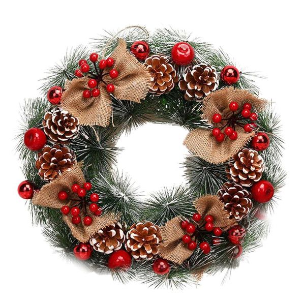 christmas decorations 30cm wreath berry pine cones artificial garland wall window front door hanging for home
christmas decorations 30cm wreath berry pine cones artificial garland wall window front door hanging for home