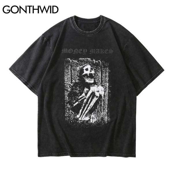 gonthwid streetwear distressed t-shirts hip hop skeleton skull short sleeve tshirts punk rock gothic tees shirts harajuku c0315, White;black
gonthwid streetwear distressed t-shirts hip hop skeleton skull short sleeve tshirts punk rock gothic tees shirts harajuku c0315, White;black