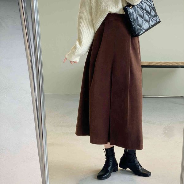 elegant winter long women korean solid color high waist umbrella a-line skirt s6kl, Black
elegant winter long women korean solid color high waist umbrella a-line skirt s6kl, Black