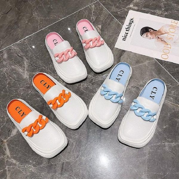 slippers baotou summer fashion metal decoration flat bottom comfortable non-slip ladies casual for outer wear., Black
slippers baotou summer fashion metal decoration flat bottom comfortable non-slip ladies casual for outer wear., Black