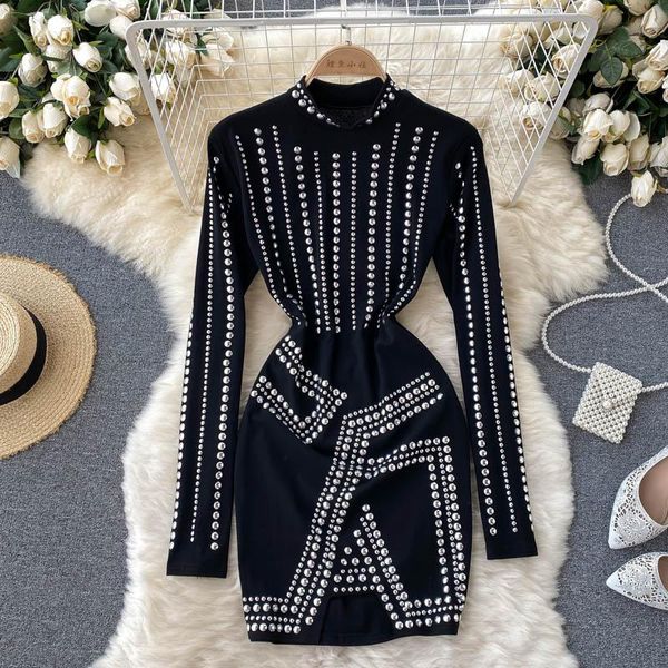 casual dresses 2021 early autumn fashion temperament vestidos female round neck long sleeve diamond bag hip mini dress df424, Black;gray
casual dresses 2021 early autumn fashion temperament vestidos female round neck long sleeve diamond bag hip mini dress df424, Black;gray