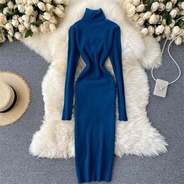 sweater dress winter turtleneck warm long sleeve knit dress korean fashion casual solid women midi bodycon dress 210915, Black;gray
sweater dress winter turtleneck warm long sleeve knit dress korean fashion casual solid women midi bodycon dress 210915, Black;gray