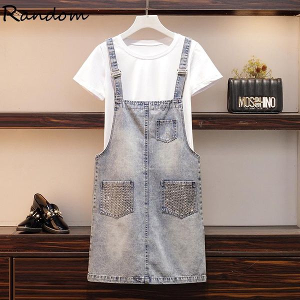 plus size tracksuits women 2021 summer streetwear t shirt and sequin strap demin dress two piece set outfits fashion skirt suit, Black
plus size tracksuits women 2021 summer streetwear t shirt and sequin strap demin dress two piece set outfits fashion skirt suit, Black