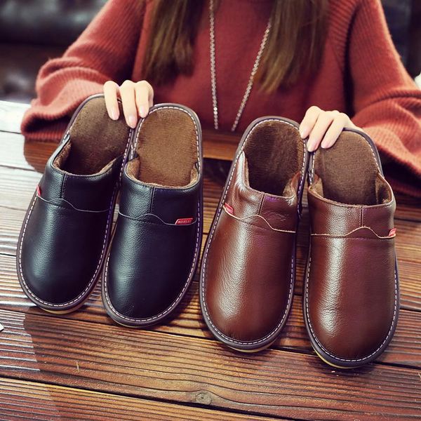slippers genuine leather cotton 2021 winter women soft bottom non-slip lovers indoor cowhide warm 35-46, Black
slippers genuine leather cotton 2021 winter women soft bottom non-slip lovers indoor cowhide warm 35-46, Black