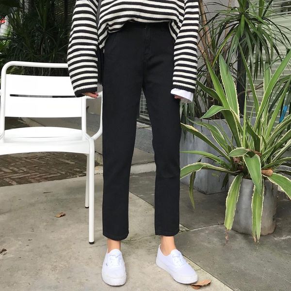 women's jeans straight pants vintage high waist woman boyfriend for women ankle-length mom casual denim vaqueros mujer, Blue
women's jeans straight pants vintage high waist woman boyfriend for women ankle-length mom casual denim vaqueros mujer, Blue